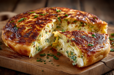 Пирог-выручалочка: ленивый заливной пирог на кефире &mdash; 5 минут и в духовку!