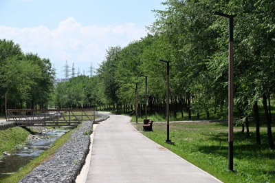 Новая пешеходная зона вдоль реки Боралдай скоро откроется в Алматы