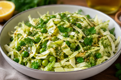 Капуста + горчичная заправка &mdash; освежающий весенний салат. Витамины и вкус, который хочется повторять