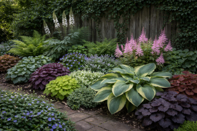Что посадить в тени забора: культуры, которым все нипочем, &mdash; проверенный список для глубокой тени и полутени