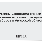 Члены избиркома спасли китайца из кювета во время выборов в Амурской области