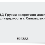 МВД Грузии запретило акцию солидарности с Саакашвили