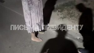 «Сын наказывал мать»: женщину со связанными руками и без обуви заметили в Алматы (видео)