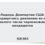 Лидеры Демпартии США подверглись давлению из-за малого числа чернокожих кандидатов