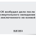 СК возбудил дело после смертельного нападения заключенного на конвой