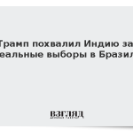 Трамп похвалил Индию за идеальные выборы в Бразилии