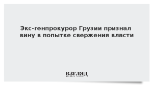 Экс-генпрокурор Грузии признал вину в попытке свержения власти