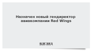 Назначен новый гендиректор авиакомпании Red Wings