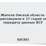 Жителя Омской области приговорили к 17 годам за передачу данных ВСУ