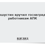 Мишустин вручил госнаграды работникам АПК