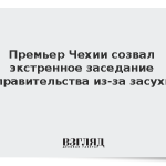 Премьер Чехии созвал экстренное заседание правительства из-за засухи