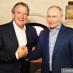 Путин в свой день рождения принял дома экс-канцлера Германии Шредера