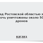 Над Ростовской областью за ночь уничтожены около 50 дронов